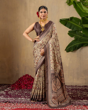 Pashma Heritage Cotton Saree For Daily Wear