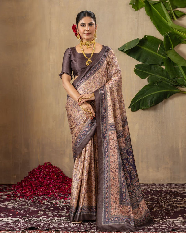 Kashmiri Weave Cotton Saree For Daily Wear