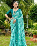 Royal Georgette Saree For Semi Formal Wear