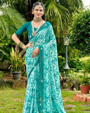 Royal Georgette Saree For Semi Formal Wear