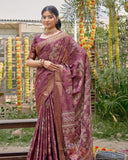 Silk Floral Elina Saree For Semi Formal Wear