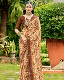 Royal Georgette Saree For Semi Formal Wear