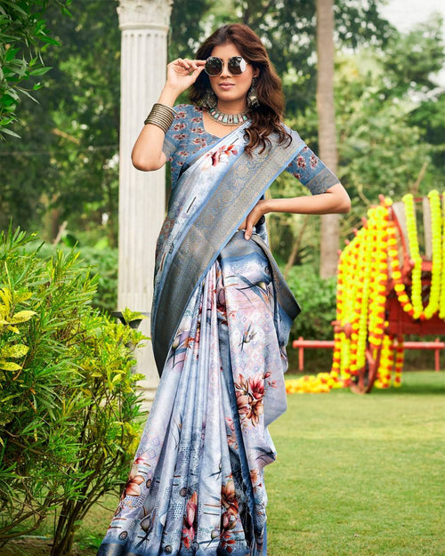 Georgette Pixel Elegance Saree For Semi Formal Wear