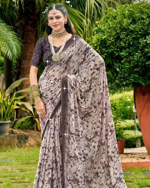 Royal Georgette Saree For Semi Formal Wear