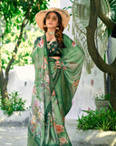 Modern Print Georgette Saree For Semi Formal Wear