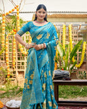 Silk Rosetta Saree For Semi Formal Wear