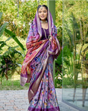 Munnar Silk Bloom Saree For Semi Formal Wear