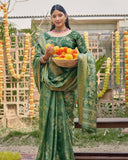 Silk Floral Elina Saree For Semi Formal Wear