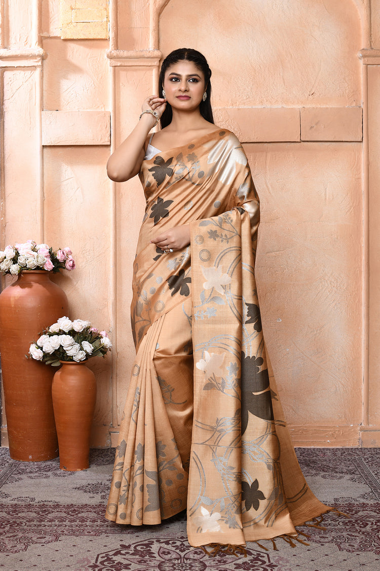 Rawsilk Printheritage Silk Saree For Daily Wear