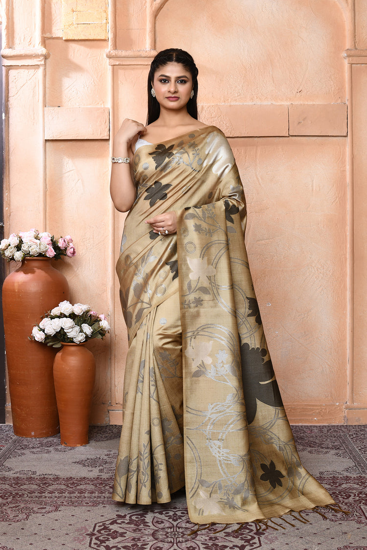 Rawsilk Printheritage Silk Saree For Daily Wear