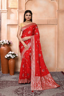 Reshamedge Khadi Georgette Saree For Wedding Wear