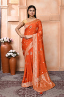 Reshamedge Khadi Georgette Saree For Wedding Wear