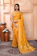 Reshamedge Khadi Georgette Saree For Wedding Wear
