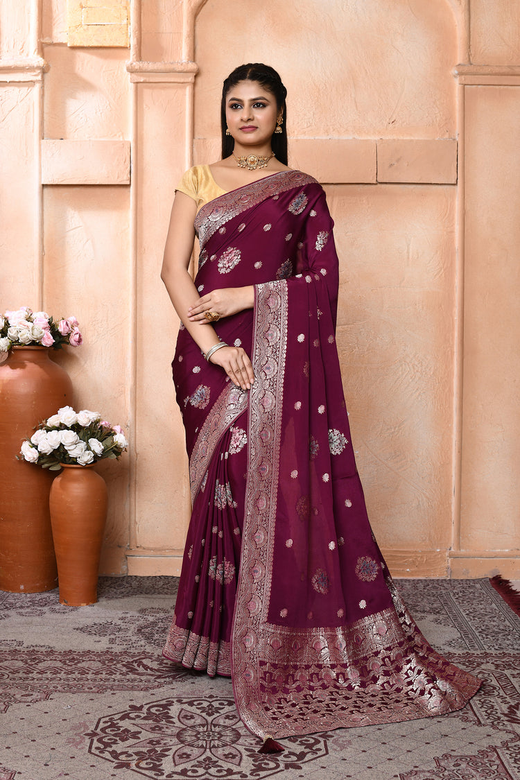 Reshamedge Khadi Georgette Saree For Wedding Wear