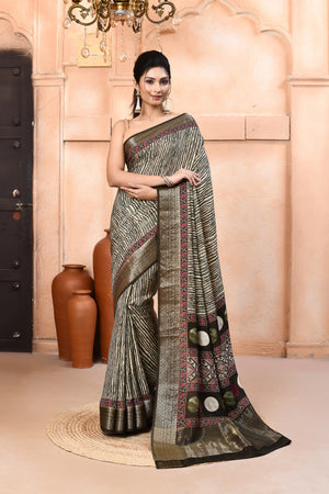 Zaribloom Soft Silk Saree For Semi Formal Wear