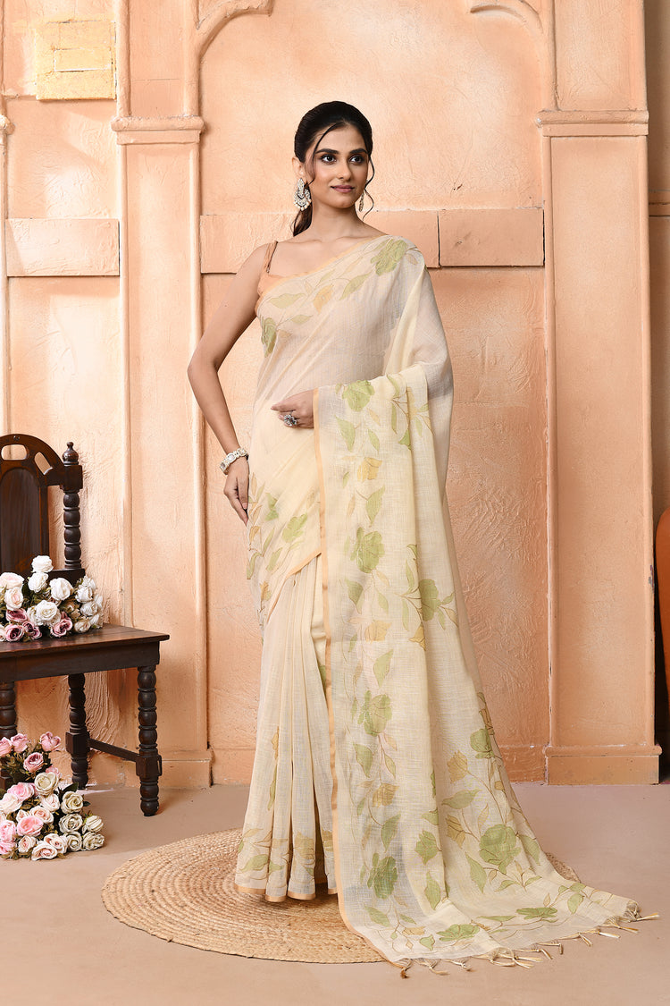 Linen Aarigrace Saree For Festive Wear