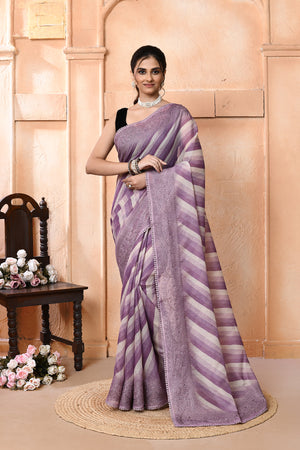 Reshamcharm Supernet Cotton Saree For Festive Wear