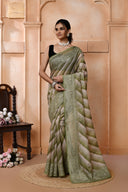 Reshamcharm Supernet Cotton Saree For Festive Wear