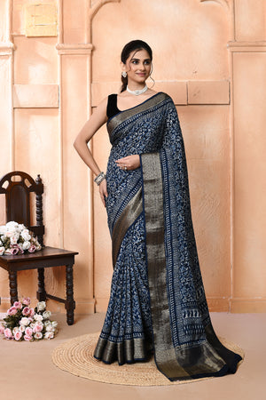 Zariedge Soft Silk Saree For Daily Wear