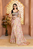 Printnet Aura Silk Cotton Saree For Semi Formal Wear