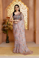Printnet Aura Silk Cotton Saree For Semi Formal Wear
