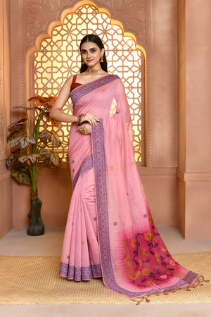 Jamdhani Resham Cotton Saree For Semi Formal Wear