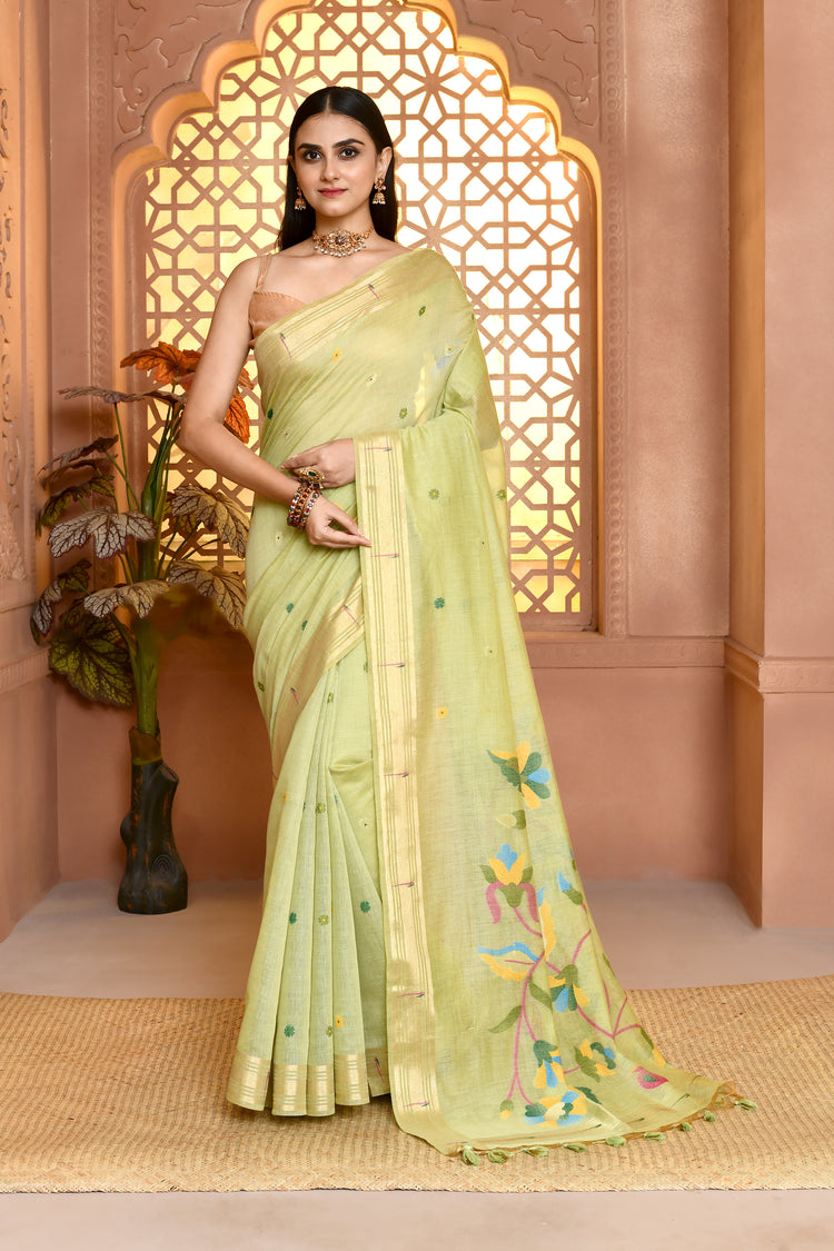 Jamdhani Muniyagrace Cotton Saree For Semi Formal Wear