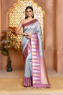 Softsilk Templebhutta Silk Saree For Semi Formal Wear