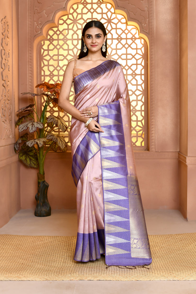 Softsilk Templebhutta Silk Saree For Semi Formal Wear