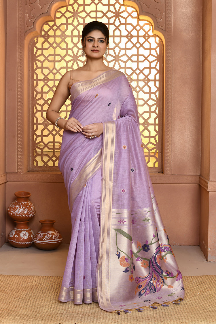 Jamdhani Muniya Cotton Saree For Semi Formal Wear