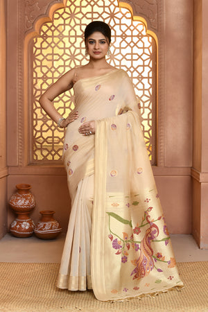 Jamdhani Muniya Cotton Saree For Semi Formal Wear