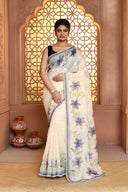 Minimalweave Supernet Cotton Saree For Semi Formal Wear