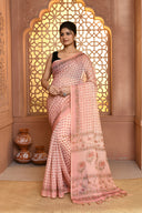 Linen Everyday Print Saree For Daily Wear