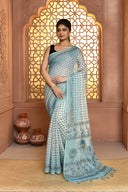 Linen Everyday Print Saree For Daily Wear