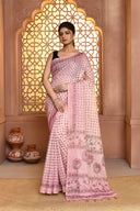 Linen Everyday Print Saree For Daily Wear