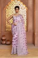 Weave Supernet Cotton Saree For Semi Formal