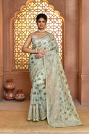 Weave Supernet Cotton Saree For Semi Formal