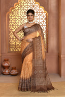 Linen Bandhani Badlagrace Saree For Semi Formal