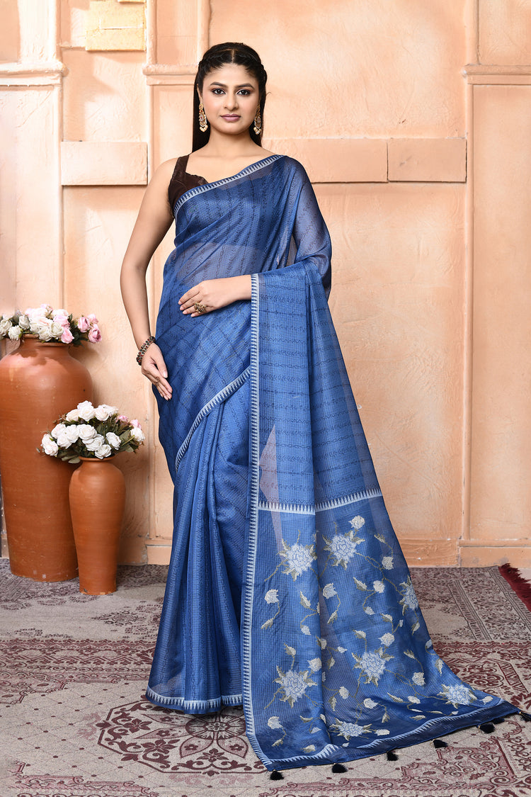 Reshambloom Cotton Saree For Semi Formal