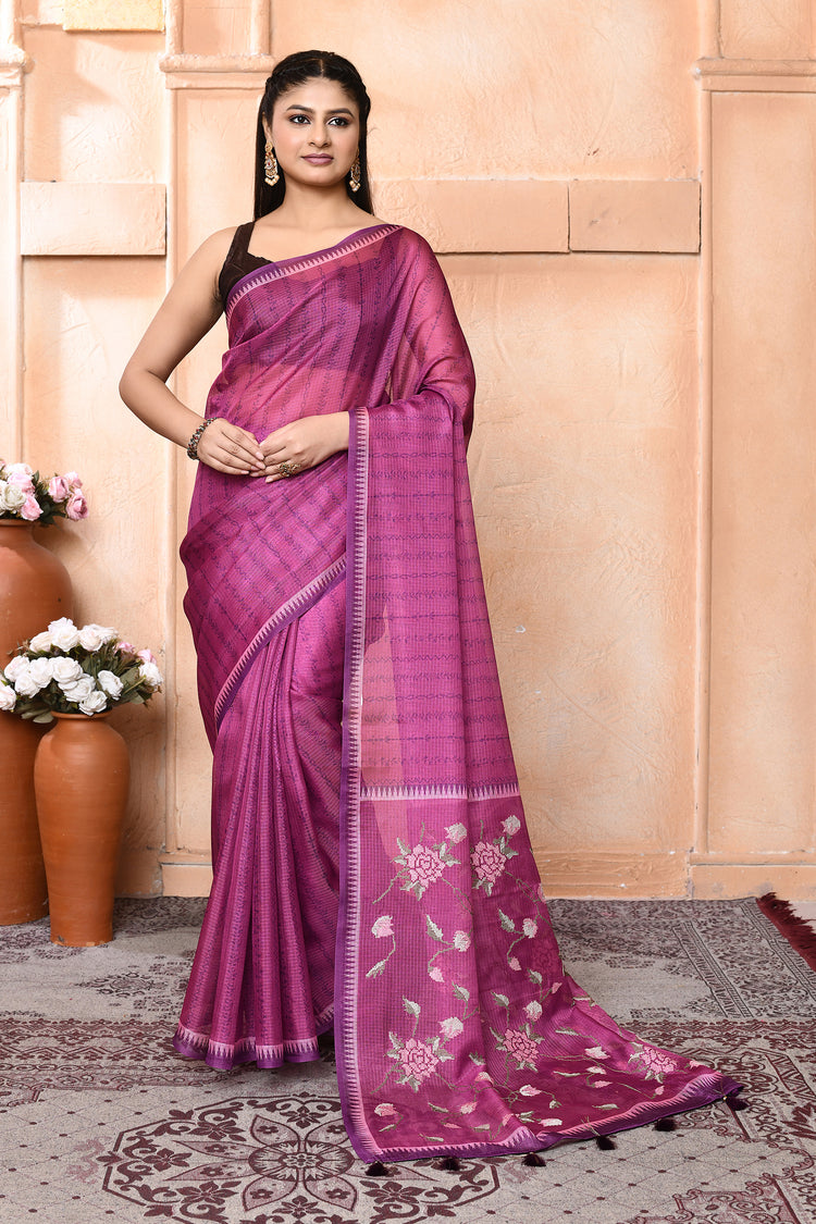 Reshambloom Cotton Saree For Semi Formal