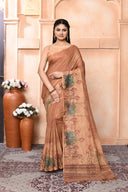 Linen Digitalgrace Saree For Daily Wear