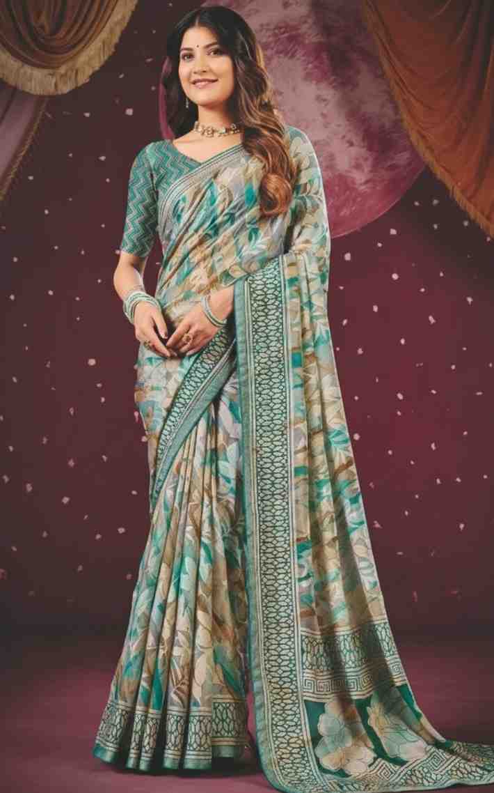 Pushpkala Brasso Saree For Daily Wear