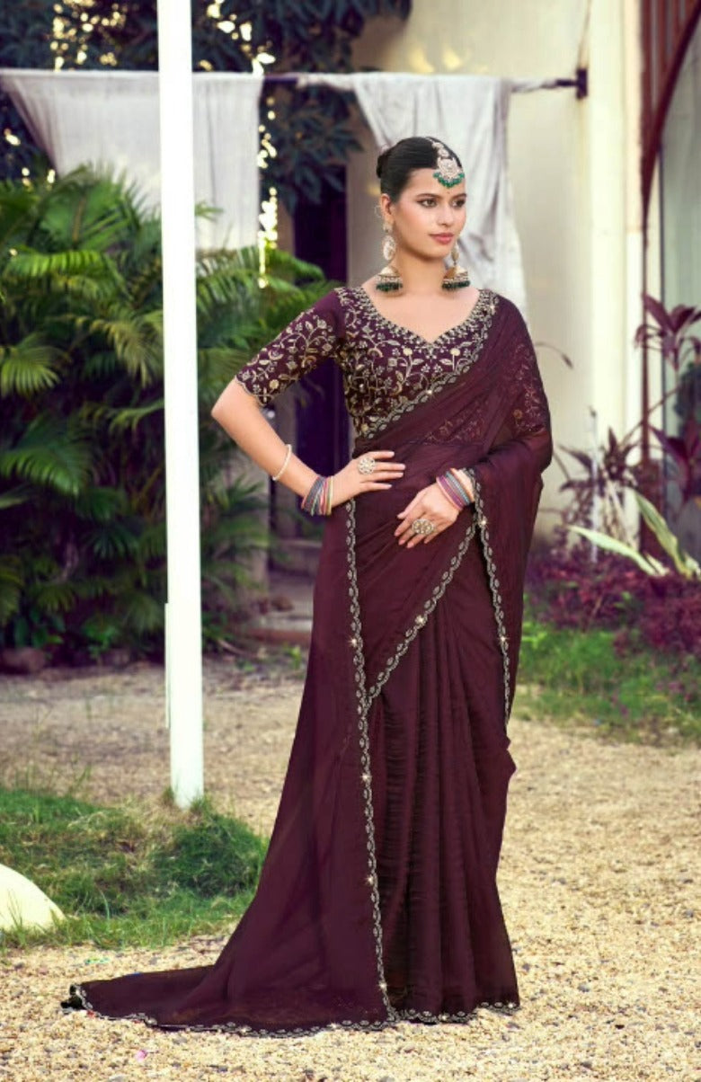 Riva Silk Saree For Semi Formal Wear