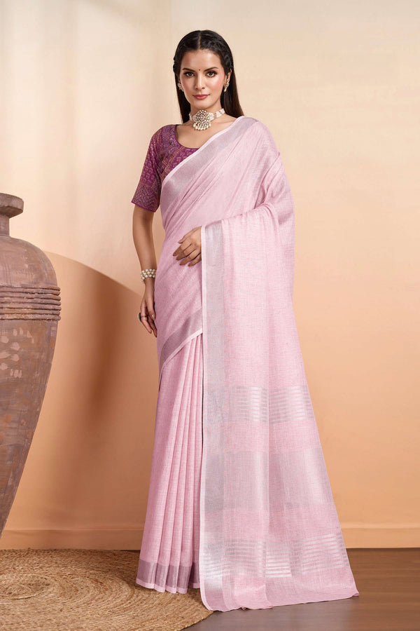 Royal Elegance Linen Saree