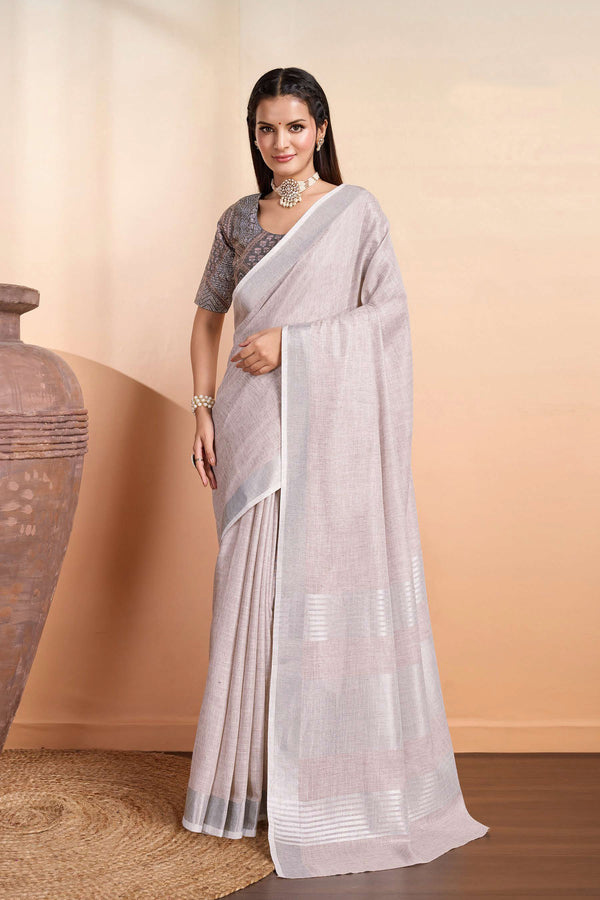 Royal Elegance Linen Saree
