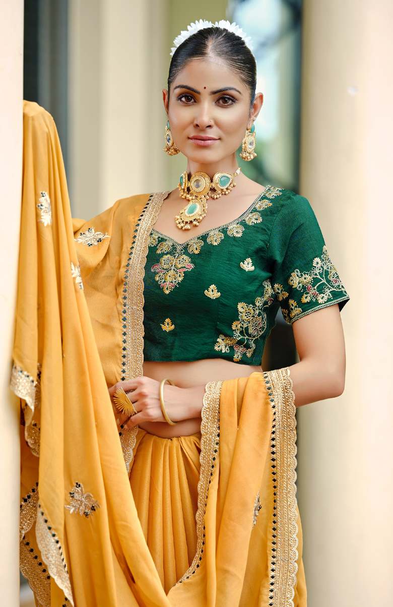 Zariya Georgette Saree For Wedding Wear