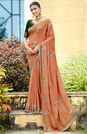 Zariya Georgette Saree For Wedding Wear