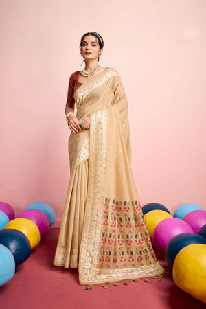 Floral woven Saree