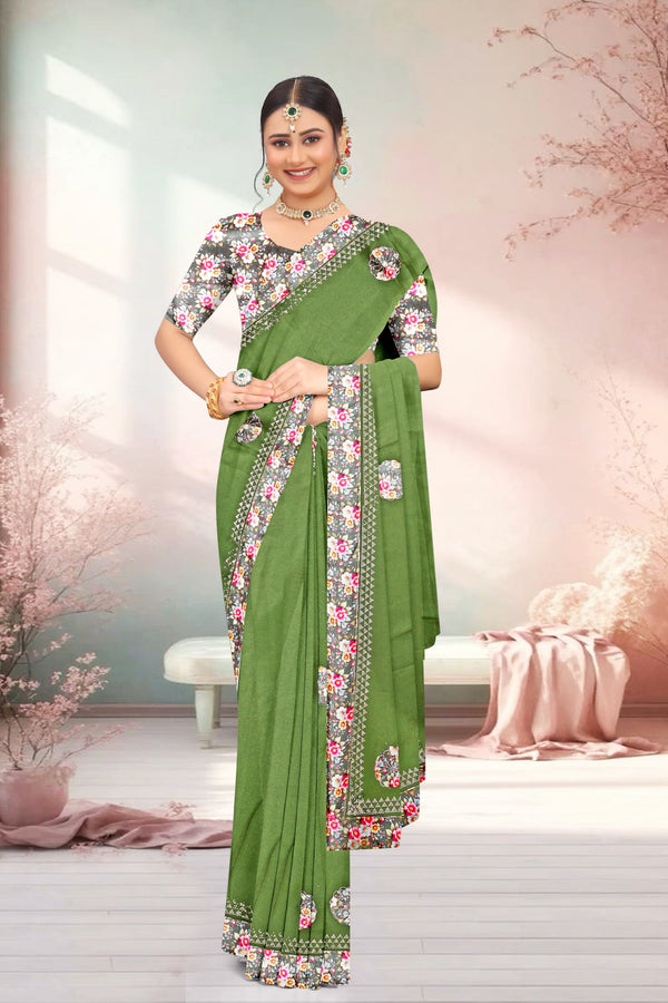 Radiant Queen Art Silk Saree For Daily Wear