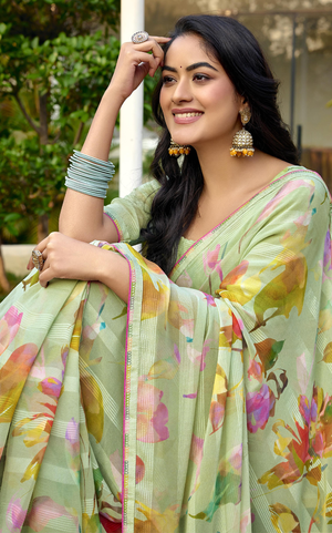 Florique Georgette Saree for Daily Wear